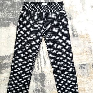 Elle Ankle Checkered Black and White Pants 4